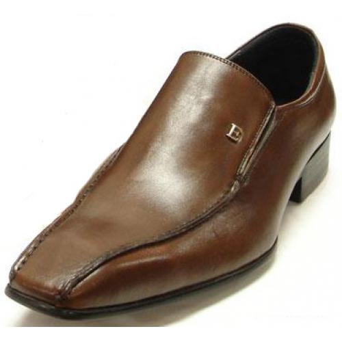 Encore By Fiesso Brown Genuine Leather Loafer Shoes FI6609